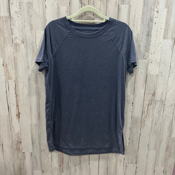 Tek Gear Navy Blue Gym Moisture Wicking Tshirt Womens Size Small Workout - Picture 1 of 6